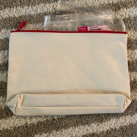 Thirty-One Merry & Bright Lg. Zipper Pouch, NEW! - Picture 3 of 3